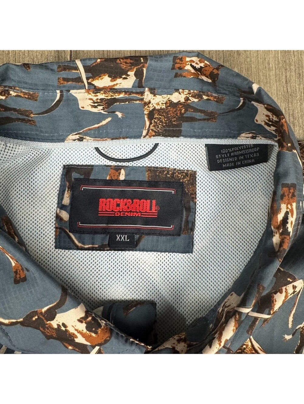 Rock & Roll Tek Cowboy Western Shirt Mens XXL Pearl Snap Texas Longhorns - Picture 4 of 7